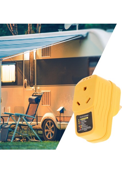 Rv Surge Koruyucusu 30 Devre Analizör LED Gösterge Işığı 30 er Erkek Ila 30 er Dişi Daha Kararlı ve Daha Güvenli Tel Bağlantısı Ile. (Yurt Dışından)
