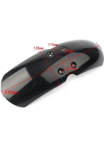Motosiklet Kısa Ön Guard Flap Guard Parlak Siyah (Yurt Dışından) modelleri