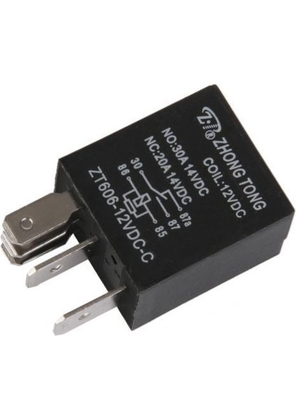 Kamyon Otomatik Otomotiv Dc 12V 20A 30A Spdt Röle Röleleri 5 Pin 5p 16 Adet (Yurt Dışından)