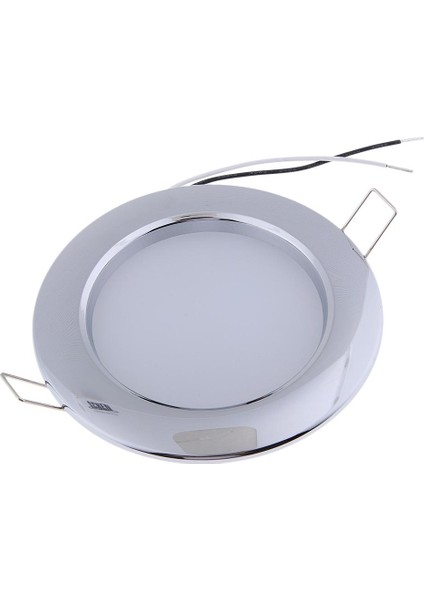 Rv Tekne Tavan Kubbe Işık LED Panel Işık 12 V 4.5W Downlight Soğuk Beyaz (Yurt Dışından)