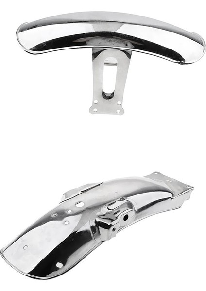 CG125 Için Chrome Motosiklet Ön Arka Metal Çelik Çamur Koruma Kapağı (Yurt Dışından)