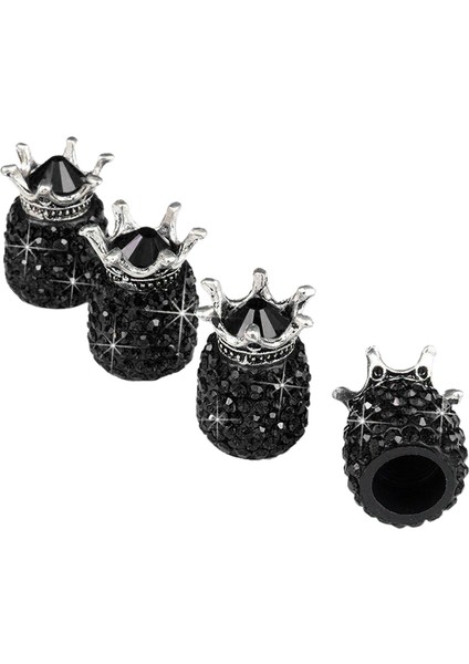 Abs Lastik Hava Kök Vana Caps Toz Geçirmez Arabalar Için Uyar Suvs Kamyon Siyah (Yurt Dışından)