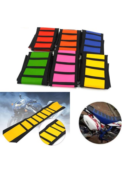 Tutucu Yumuşak Motosiklet Kir Pembesi Için Slip Anti-Slip Koltuk Kapağı 3 Adet (Yurt Dışından)