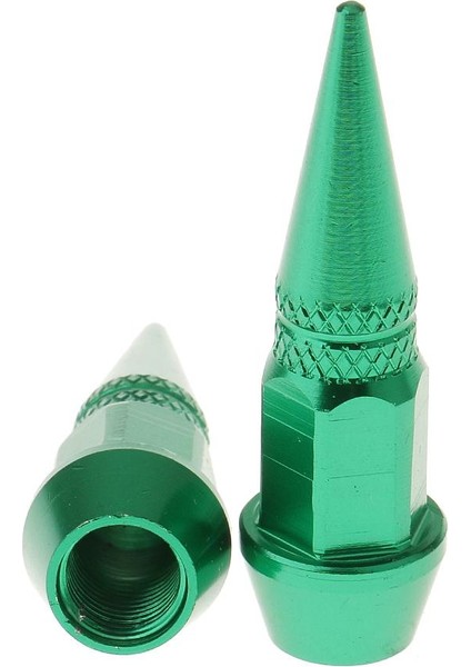 4 Adet Yeşil Alaşım Bullet Spike Lastik Vana Toyota Araba Için Hava Toz Kapaklar (Yurt Dışından) modelleri