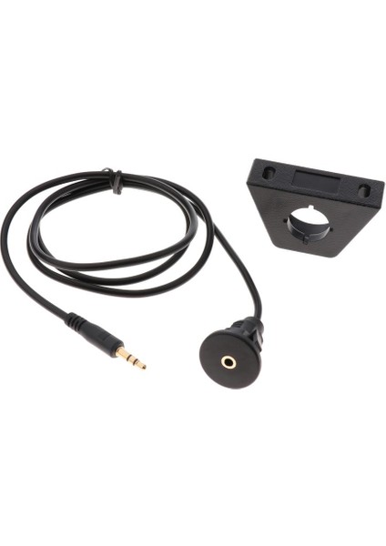 3.5mm Erkek 3.5mm Kadın Araba Kamyon Dashboard Su Geçirmez Gömme Montaj Aux 1 M (Yurt Dışından)