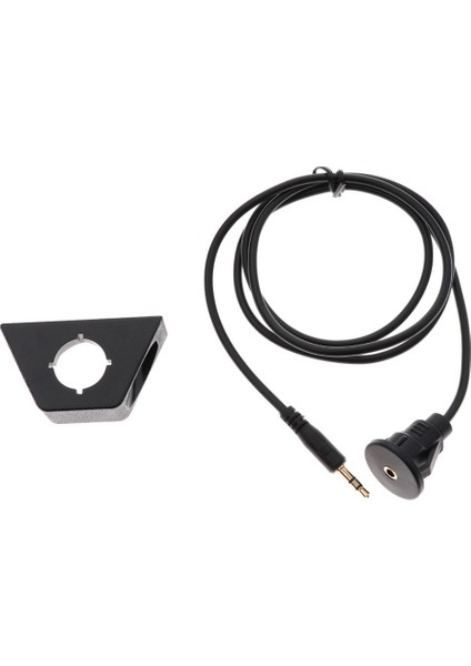 3.5mm Erkek 3.5mm Kadın Araba Kamyon Dashboard Su Geçirmez Gömme Montaj Aux 1 M (Yurt Dışından)