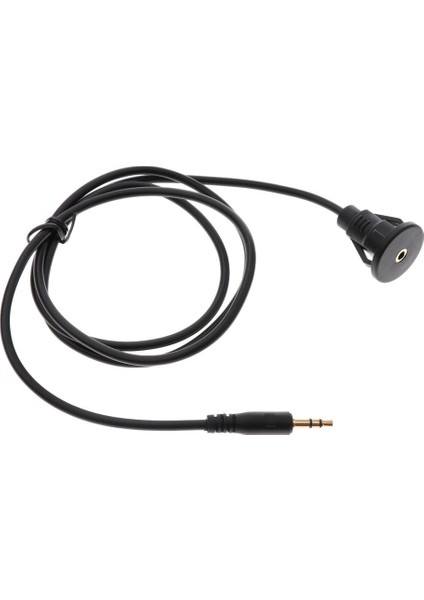 3.5mm Erkek 3.5mm Kadın Araba Kamyon Dashboard Su Geçirmez Gömme Montaj Aux 1 M (Yurt Dışından)