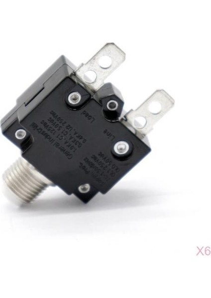 6x Sıfırlanabilir Push Düğmesi Devre Kesici Sigorta Tutucu Hızlı Terminaller (Yurt Dışından)