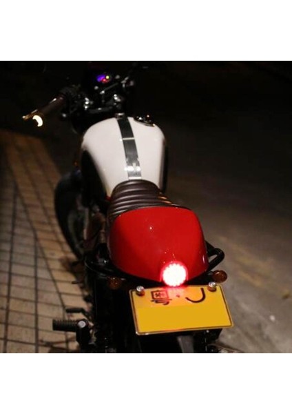 Motosiklet Arka Koltuk Kapak Kapağı Cafe Racer Bölmesi LED Işık (Yurt Dışından)