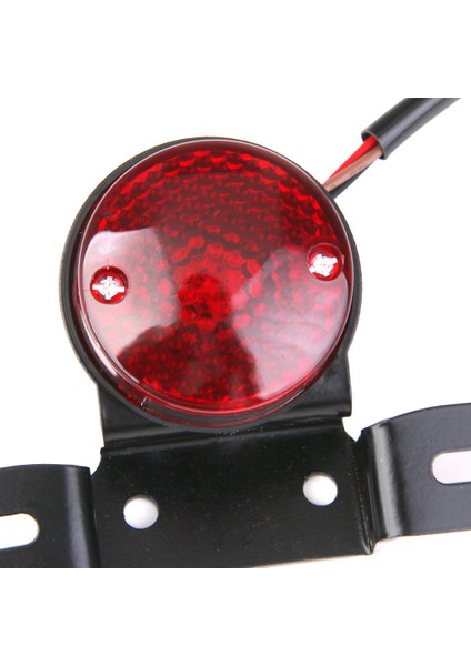 Motosiklet Motor Cross Arka Arka Lamba Fren Plakası Montajı LED 10W Kırmızı (Yurt Dışından) fiyatları