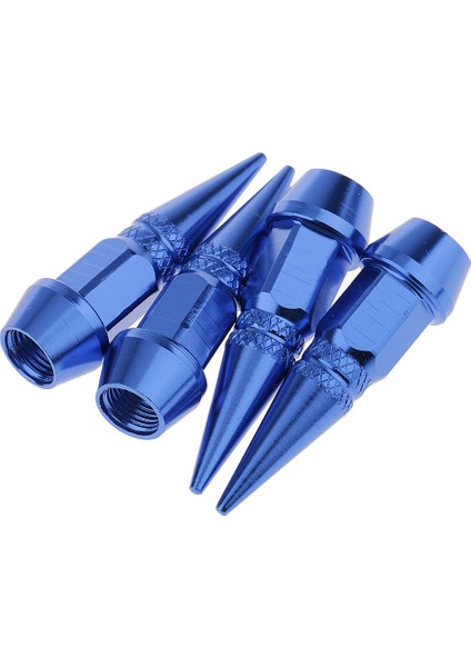 4 Adet Araba Otomatik Toz Yerli Tekerlek Kök Alüminyum Valf Kapağı -Blue (Yurt Dışından)