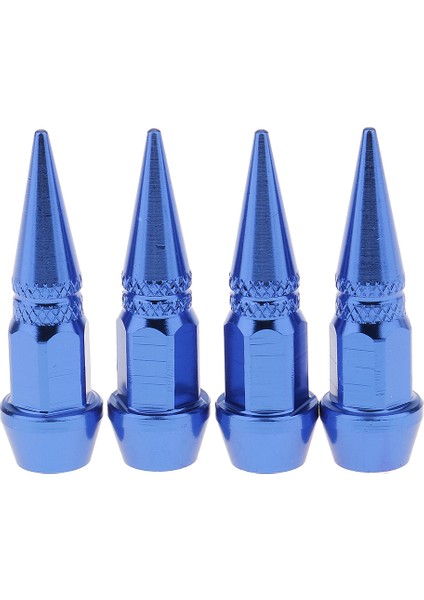 4 Adet Araba Otomatik Toz Yerli Tekerlek Kök Alüminyum Valf Kapağı -Blue (Yurt Dışından)