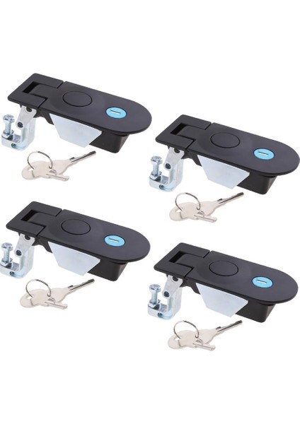 4 Adet Sıkıştırma Siyah Gömme Montaj Push Kilitler Mandal Araçları Kutusu Camper Trailer (Yurt Dışından)