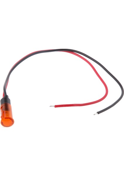 Parlak Amber 8mm Araba Tekne Dash LED Göstergesi Işık Lamba Ampulü (Yurt Dışından)