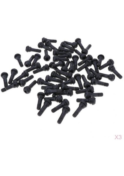 300X Araç Otomatik Tr 413 Kısa Kauçuk Tubeless Snap-In Lastik Valfi Siyah (Yurt Dışından)