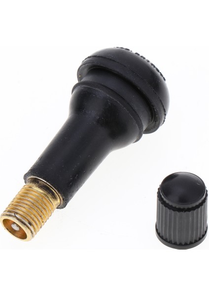 300X Araç Otomatik Tr 413 Kısa Kauçuk Tubeless Snap-In Lastik Valfi Siyah (Yurt Dışından)