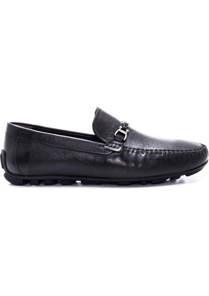 Erkek Deri Tokalı Casual Loafer