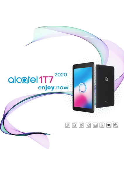 1T 7 16gb Wifi+4G Tablet 2 Yıl Alcatel Garantili(SİM KART UYUMLU- EBA - ZOOM UYUMLU)