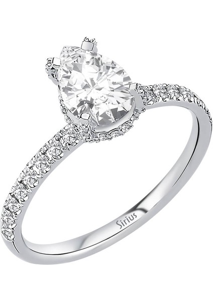 Pırlanta ve Beyaz Safir Venüs Gala Yüzük