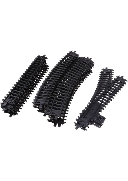 26X Plastik Model Tren Yol Sahnesi Binası Oval/düz Track Ho (Yurt Dışından)