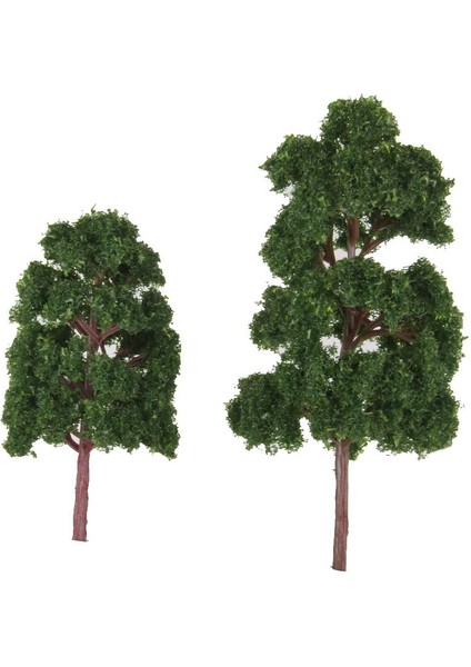 Model Street Park Sandtable Diorama Için 20 Adet Plastik Peyzaj Model Ağaçları (Yurt Dışından) fiyatları