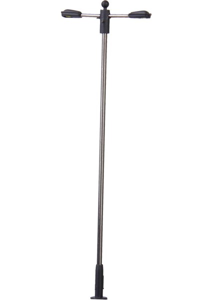 10 Adet Model Lampost Sokak Lambası Çift Düğme Bahçe Lambası 1: 150 Ölçek (Yurt Dışından)