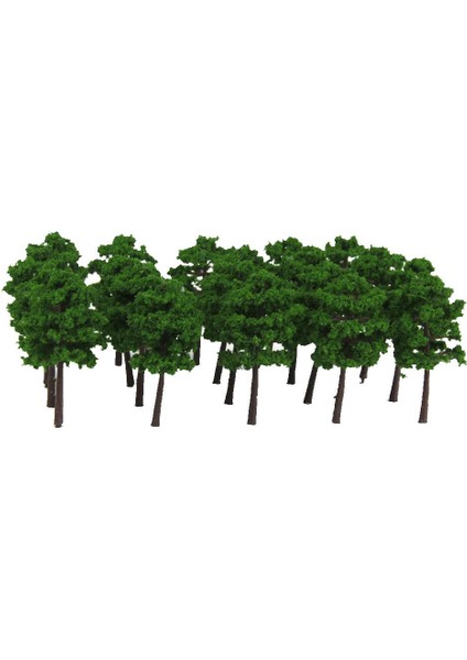 Plastik Model Ağaçlar Tren Demiryolu Manzarası 1: 250 40 Adet Koyu Yeşil 5cm (Yurt Dışından)