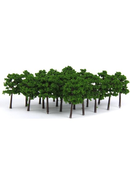 Plastik Model Ağaçlar Tren Demiryolu Manzarası 1: 250 40 Adet Koyu Yeşil 5cm (Yurt Dışından)