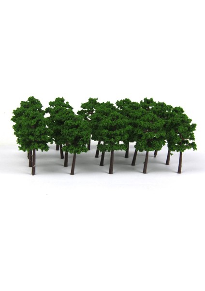 Plastik Model Ağaçlar Tren Demiryolu Manzarası 1: 250 40 Adet Koyu Yeşil 5cm (Yurt Dışından)