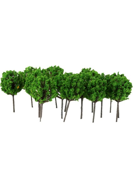 50PC Z Ölçekli Model Ağaç Tren Demiryolu Binası Sokak Diorama Sahne Düzeni 4cm (Yurt Dışından)