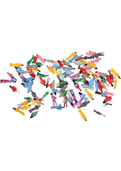 0.6-1cm Yükseklik Insanlar Yolcu Modeli Figürü Plastik Z 1/200 Ölçekli Karışım (Yurt Dışından)