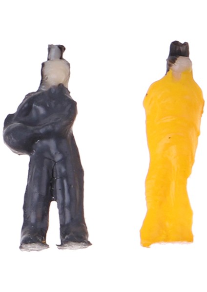 0.6-1cm Yükseklik Insanlar Yolcu Modeli Figürü Plastik Z 1/200 Ölçekli Karışım (Yurt Dışından)