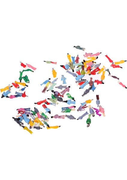 0.6-1cm Yükseklik Insanlar Yolcu Modeli Figürü Plastik Z 1/200 Ölçekli Karışım (Yurt Dışından)