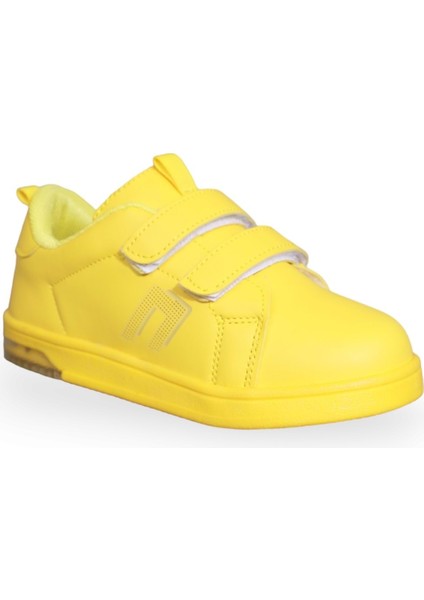 1578 Anatomik Tabanlı Işıklı Çocuk Spor Ayakkabı - NKT01578-SARI-26