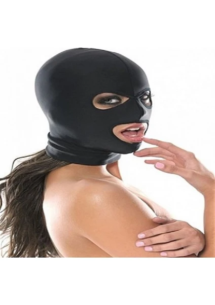 Sevindik Medikal Fetish Maske Spandex 3 Delikli