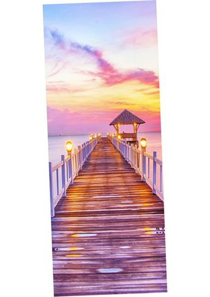 3D Çıkarılabilir Kapı Çıkartmaları Su Geçirmez Duvar Çıkartmaları Dıy Ev Dekor Pembe Bulutlar (Yurt Dışından) modelleri