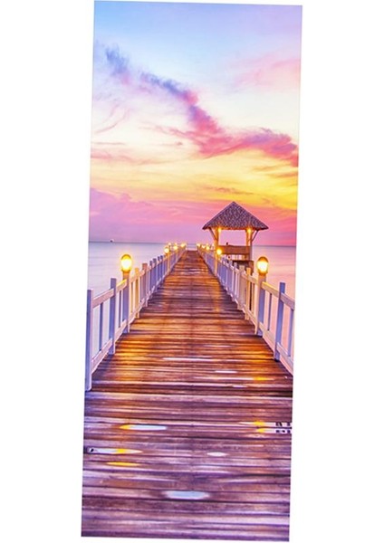 3D Çıkarılabilir Kapı Çıkartmaları Su Geçirmez Duvar Çıkartmaları Dıy Ev Dekor Pembe Bulutlar (Yurt Dışından) indirimleri