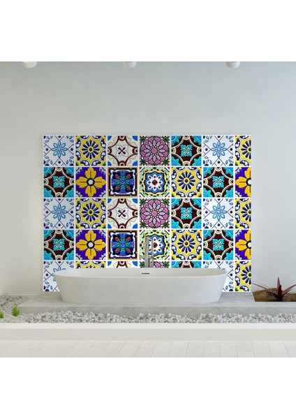 3D Meksika Mozaik Kapı Sticker Kendi Kendinden Yapışkan Duvar Tile Duvar Çıkartma Duvar Kağıdı, Tip G (Yurt Dışından) fiyatları