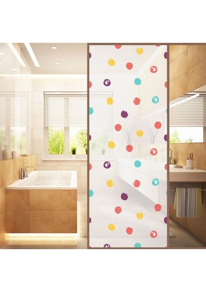 Banyo Pencere Cam Film Gizlilik Kendinden Yapışkanlı Hiçbir Tutkal Dekoratif Sticker 13 (Yurt Dışından) fiyatları