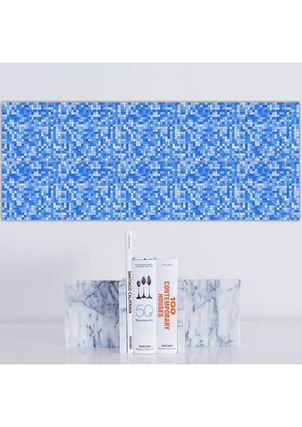 20X20 cm Kendinden Yapışkanlı Duvar Karosu Sticker Çıkartması Dıy Kat Mutfak Ev Dekor Mavi (Yurt Dışından) fiyatları