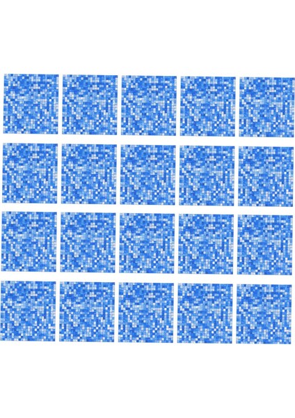 20X20 cm Kendinden Yapışkanlı Duvar Karosu Sticker Çıkartması Dıy Kat Mutfak Ev Dekor Mavi (Yurt Dışından) modelleri