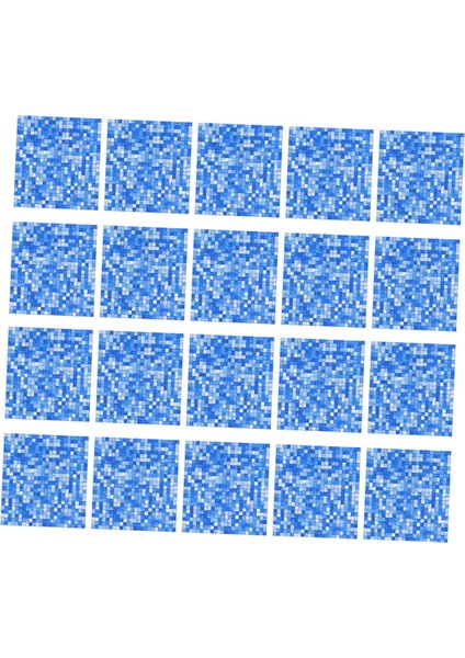 20X20 cm Kendinden Yapışkanlı Duvar Karosu Sticker Çıkartması Dıy Kat Mutfak Ev Dekor Mavi (Yurt Dışından) fırsatları