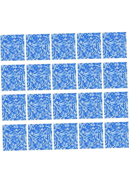 20X20 cm Kendinden Yapışkanlı Duvar Karosu Sticker Çıkartması Dıy Kat Mutfak Ev Dekor Mavi (Yurt Dışından) indirimleri