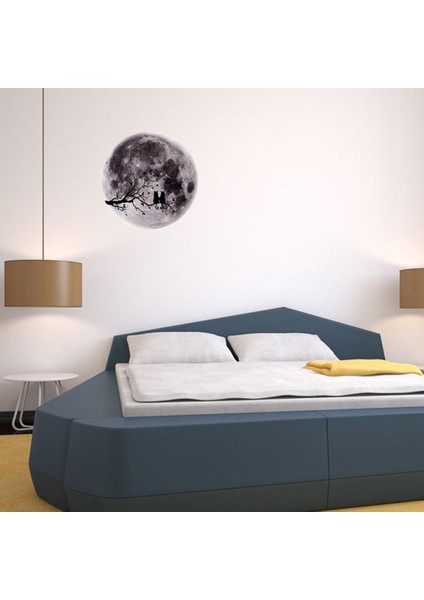 Aydınlık Efekt Kağıt Film Duvar Dekor Çıkartması Küre Desen - Gri (Yurt Dışından) fırsatları