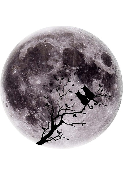 Aydınlık Efekt Kağıt Film Duvar Dekor Çıkartması Küre Desen - Gri (Yurt Dışından) indirimleri