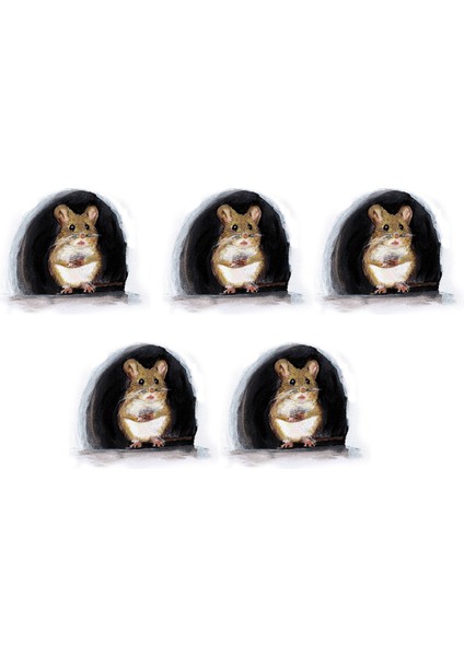 5x Sevimli Fare Delik Duvar Karosu Çıkartmaları Süpürgelik Kapı Sticker Çocuk Odası Kreş A (Yurt Dışından) fiyatları