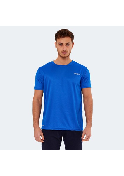 OMAR KTN Erkek Tişört Saks Mavi