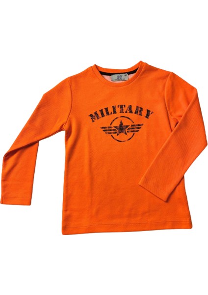 Mılıtary Baskılı Erkek Sweat
