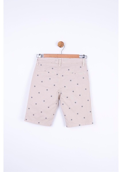 Nk Palmiyeli Şort - Vizon