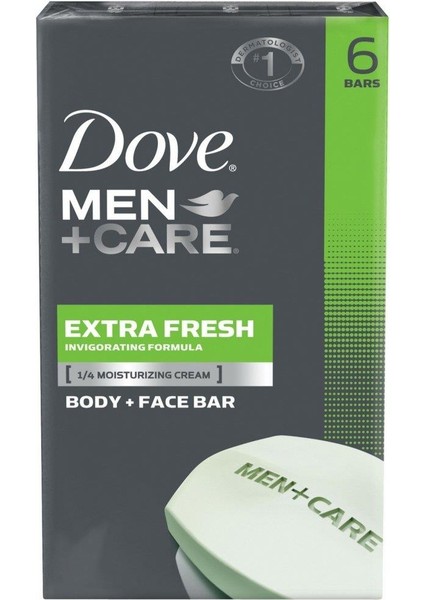 Men +Care Extra Fresh Yüz ve Vücut Sabunu 6X106GR